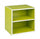 Cubo con Mensola Composite in Legno Verde