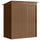 Casetta da Giardino 159x106x181 cm con Prese d'Aria e Porta Scorrevole in Metallo Marrone