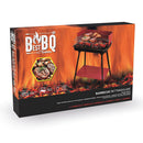 Barbecue a Carbone Carbonella Rettangolare 58x38x82 cm con Vassoio in Acciaio al Carbonio Rosso      