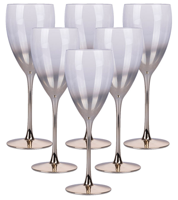Set 6 Calici Vino Très Chic in Vetro VdE Tivoli 1996 Champagne prezzo