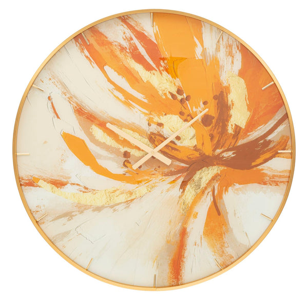 Orologio da Parete Toply 5x80x5 cm in Vetro MDF e Metallo Multicolor prezzo