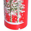 Candela di Natale LED con Proiettore 4 Effetti di Luce Rosso Ø7x15 cm 