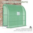 Serra da Parete 2 Ripiani 200x100x213cm in Acciaio e PE Verde