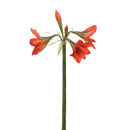 Set 2 Fiori Artificiali di Amaryllis Altezza 95 cm Arancio