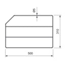 Kit 4 Separatori per Armadi e Pensili da Cucina 50x31 cm in Acciaio Emuca Cromato