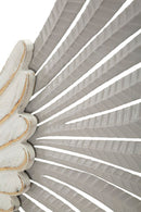 Pannello Ali Natural Coppia 43,8x2,5x104 cm in Ferro e MDF Bianco effetto lavato      