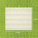 Telo Pergola per Esterni Anti UV 286x245 cm con 8 Fori di Drenaggio in Poliestere Bianco Crema      