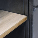 Mobile Gabriel 116x40x77 h cm in Acciaio Grigio