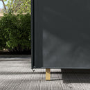 Copertura per Dondolo da Giardino 3 Posti Impermeabile e Anti UV 220x125x172 cm Nero