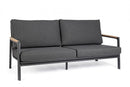 Divano 2/3 Posti 192x87x86h cm con Cuscini Jalisco Antracite