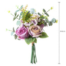 Set 4 Bouquet Artificiali Rose Ortenzia 40 cm