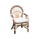 Poltrona da Giardino in Rattan con Cuscino 62x65H44/62/90cm Sole
