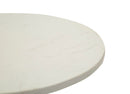 Tavolinetto Cup Ø37,5x58 cm in Ferro e Marmo Argento      