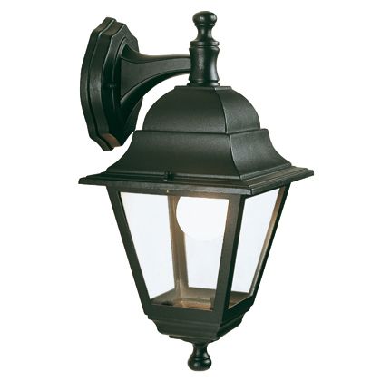 acquista Lampada Applique in Basso Colore Nero per Esterno Linea Mini Quadrata Sovil