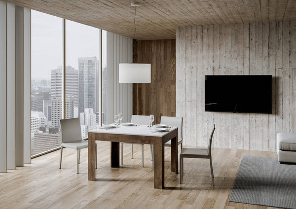 sconto Tavolo Allungabile 120-180x90x77 cm Bibi Mix Bianco Frassino