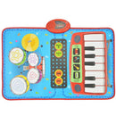 Tappeto Musicale per Bambini 70x45 cm da Pavimento o Tavolo Music Jam 2in1 Strumenti Musicali Multicolore      