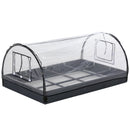 Mini Serra da Giardino Balcone 120x79x53 cm in PVC Trasparente