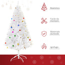 Albero di Natale Artificiale 180 cm 930 Rami Addobbato Bianco 
