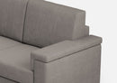 Divano Angolare 6 Posti 286x226x85 cm Marrak in Tessuto Grigio