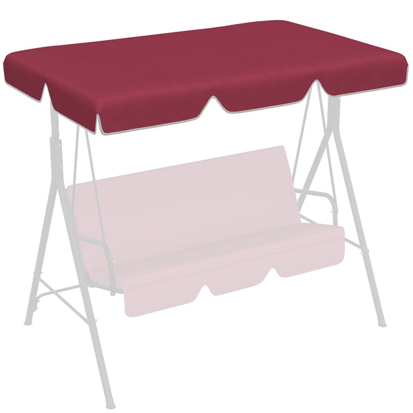 prezzo Tettuccio di Ricambio per Dondolo 192x144 cm in Poliestere Rosso
