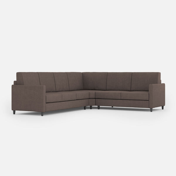 Divano Angolare 6 Posti 281x241x85 cm Karay in Tessuto Talpa sconto