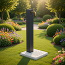 Fontana da Giardino con Base in Cemento 45x45x97 cm Antracite