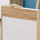 Cassapanca Baule Rettangolare 62,4x40x51,5 cm in MDF Bianca
