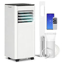 Condizionatore Portatile 7000 BTU Raffreddamento Deumidificatore Ventilatore Modalità Notturna      