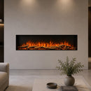 Camino Elettrico da Incasso a Parete Frontale 127x18x46 cm Detroit LED RGB e APP  