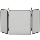Parascintille con Antine 96x1,3x56 cm in Metallo Nero  