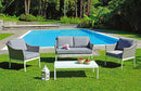 Set da Giardino Divano 2 Poltrone e Tavolino in Alluminio Vorghini Sondrio