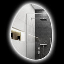 Specchio da Bagno con Luce LED Regolabile 70x5x50 cm in Vetro Temperato    