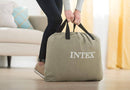 Materasso Singolo Gonfiabile 99x191x42 cm Floccato da Campeggio con Pompa Intex 405131