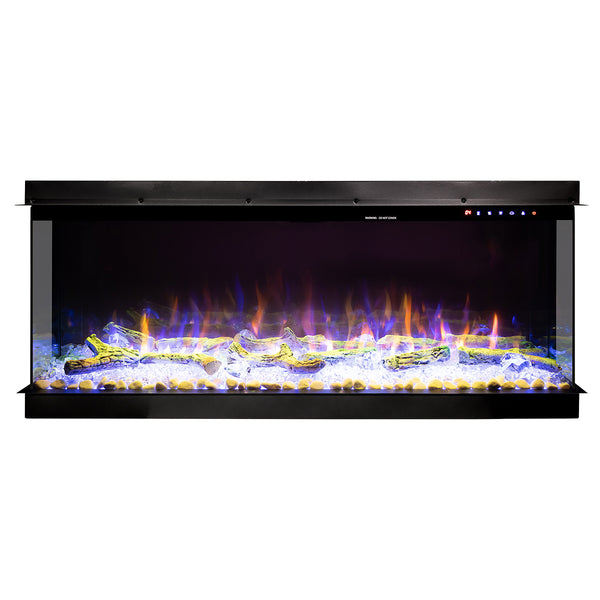 Camino Elettrico da Incasso 56,1x83,5x31,7 cm Effetto Fiamma 1500W Haiti 33 Nero prezzo