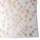 Plafoniera Quadrata Pois Arancio Vetro Moderna Led Soffitto Parete 18 watt Luce Naturale