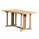 Tavolo Rettangolare Pieghevole Consolle 150x80x77 h cm in Legno Marrone