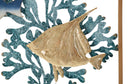 Pannello Fish 50,2x3,8x50,2 cm in Ferro Multicolor      