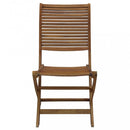 Sedia da Giardino Riviera Senza Braccioli 50x64x94 h cm in Legno Marrone