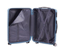 Set 3 Valigie Trolley Rigido 4 Ruote con Combinazione in ABS Ravizzoni Svezia Blu Scuro