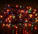 Luci di Natale 240 LED 11,56m Multicolor da Interno Cavo Verde