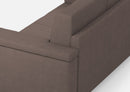 Divano 2 Posti 148x85x85 cm Marrak in Tessuto Talpa