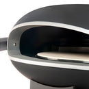 Forno a Gas Easy Pizza Piatto Girevole Ø30 cm in Pietra Refrattaria e Struttura in Acciaio Nero      
