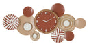 Orologio da Muro Etnic 127,6x7,6x61 cm in Ferro e MDF Multicolor      