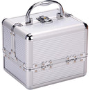 Valigetta per Estetista 18x15x15 cm Case Portatrucchi Make UP in Alluminio