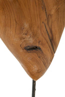 Scultura Dobu 25x12x45 cm in Teak Riciclato         