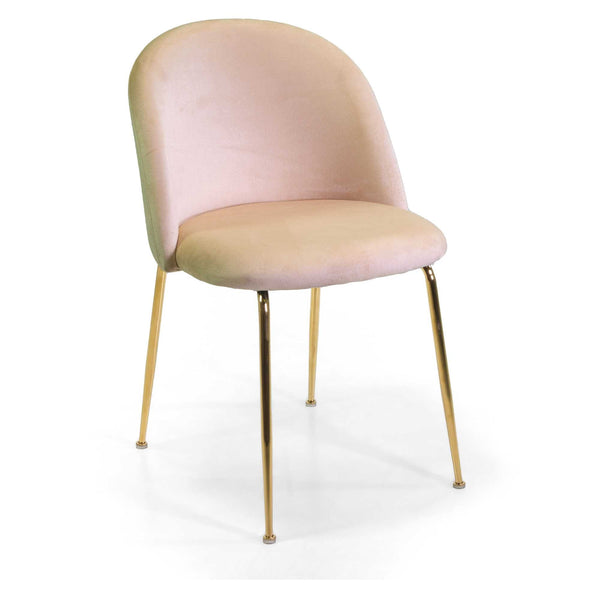 online Sedia Sammi 50x57xh47/77,5 cm in Tessuto Velluto Crema/Oro