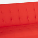 Divano Letto Clic Clac 180x64x70 cm in Similpelle Rosso