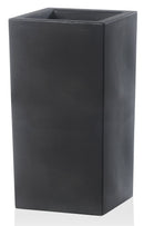 Vaso 40x40x80cm in Resina Tulli Schio Cubo Alto Essential 80 Antracite