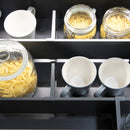 Set di Divisori Casseti Vertex-Concept L900 Grigio Antracite Alluminio e Tecnoplastica Emuca