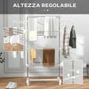 Stendibiancheria 4 Piani Regolabile in Acciaio Inox Premium